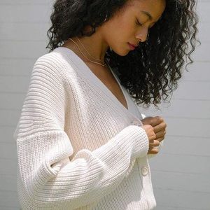 Tradlands Shelter Cardigan in Birch